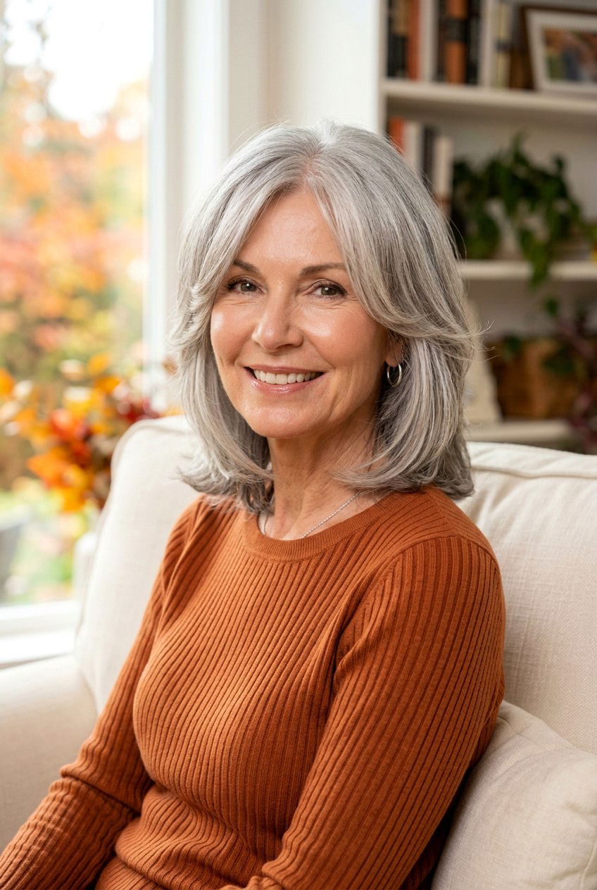 Silver Gray Hair With Face Framing Layers - 20 modern silver gray hair ideas - 20 modern silver gray hair ideas