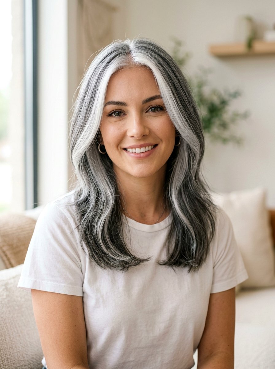 Silver Gray Money Piece Hair - 20 trendy silver gray hair color 2026 - 20 trendy silver gray hair color 2026