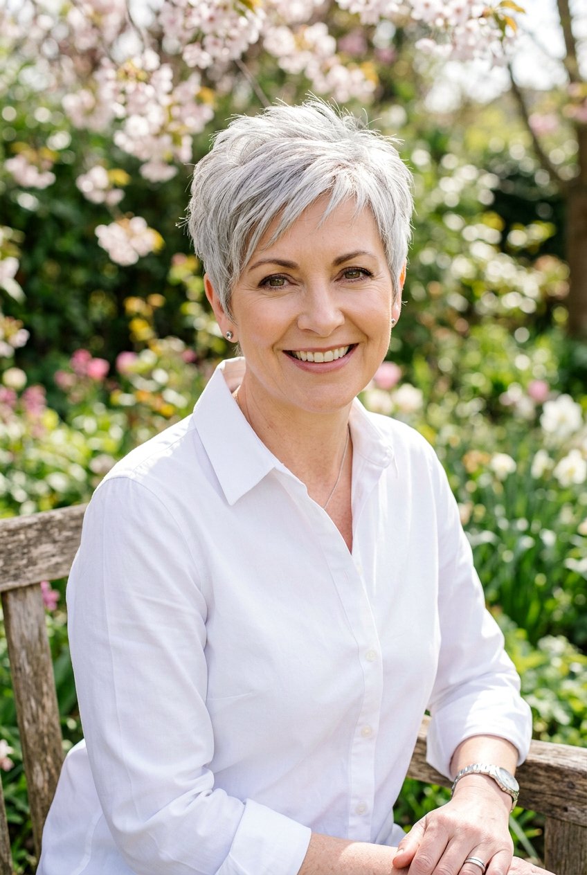 Silver Gray Pixie Cut - 20 modern silver gray hair ideas - 20 modern silver gray hair ideas