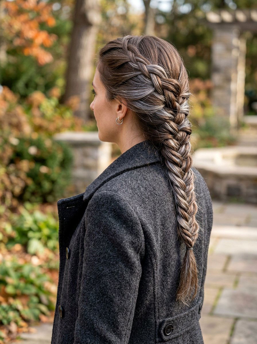 Silver Grey Lowlights On Brown Hair - 20 silver brunette blend hair color - 20 silver brunette blend hair color