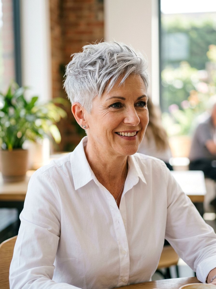 Silver Hair Pixie Cut - 20 trending silver hair ideas for women - 20 trending silver hair ideas for women