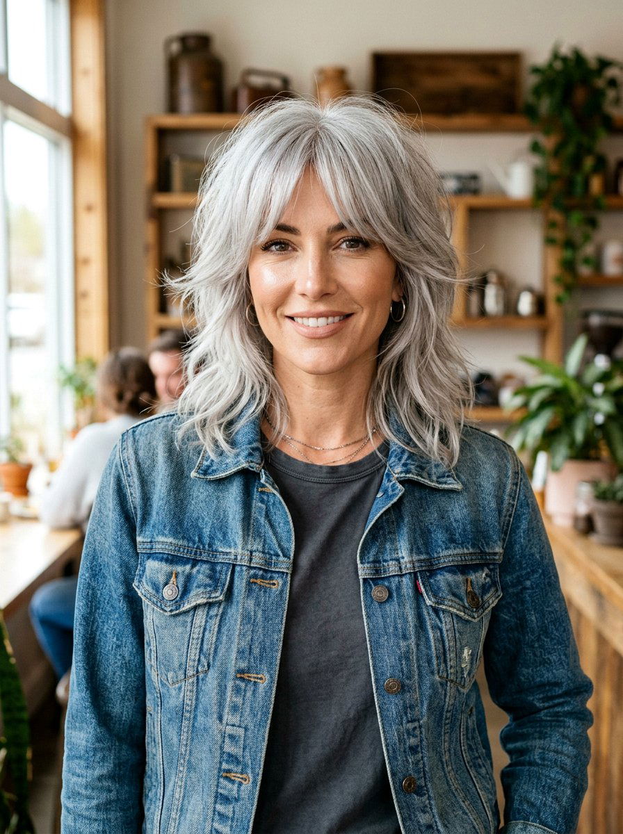 Silver Hair Shag Haircut - 20 trending silver hair ideas for women - 20 trending silver hair ideas for women