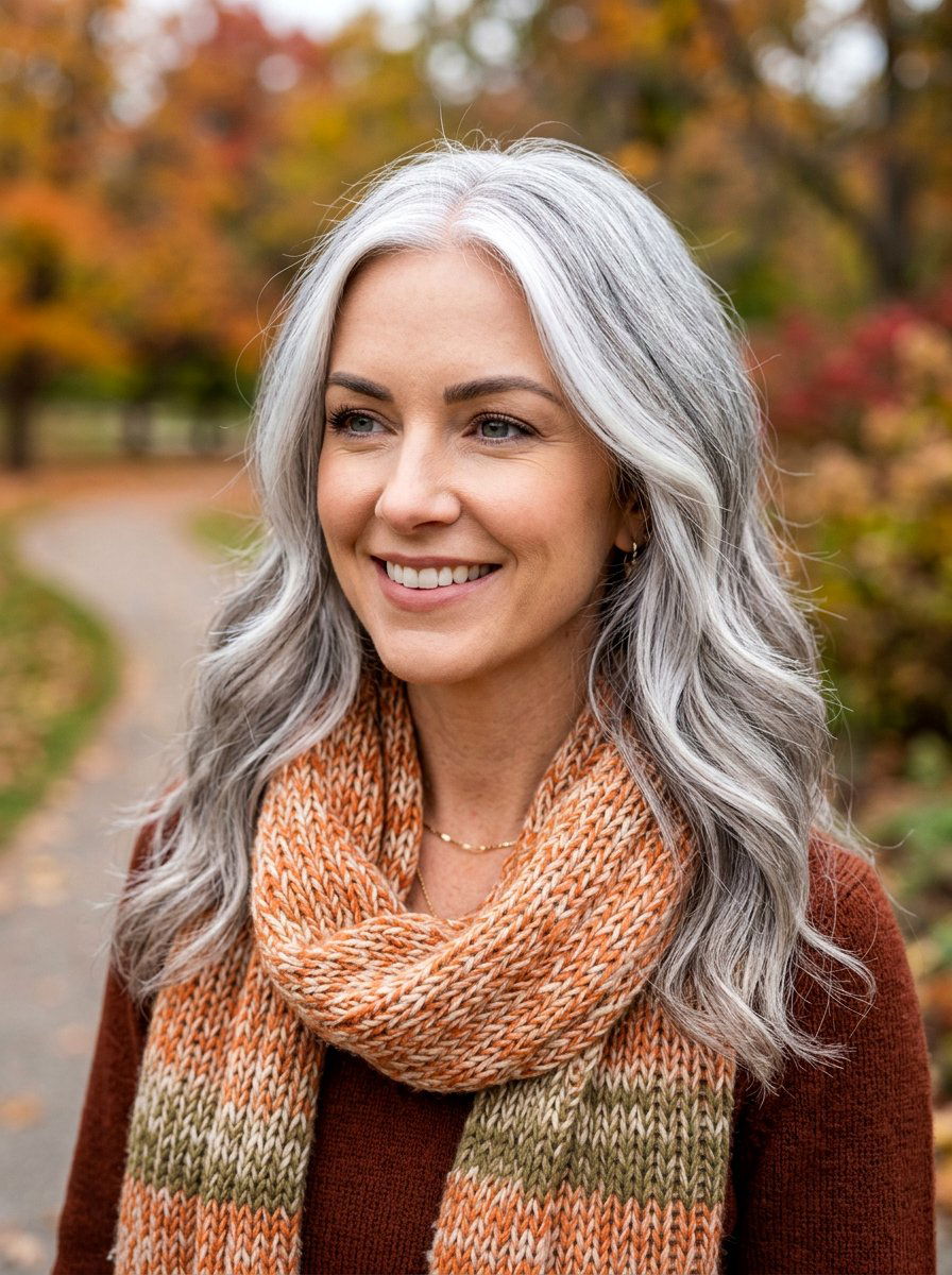 Silver Hair With Face Framing - 20 trending silver hair ideas for women - 20 trending silver hair ideas for women