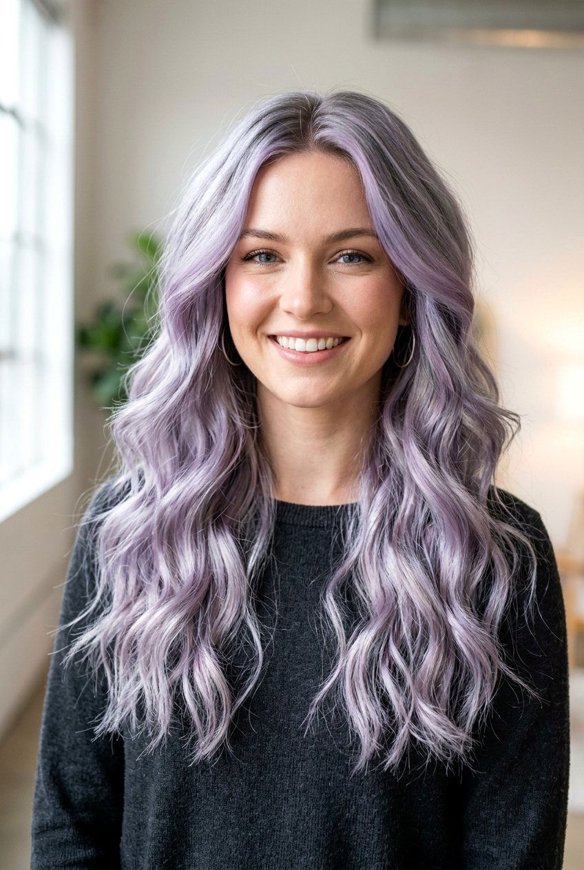 Silver Lavender Hair - 20 silver hair color ideas - 20 silver hair color ideas