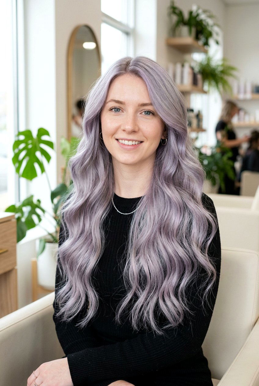 Silver Lilac Hair - 20 fantasy hair color ideas - 20 fantasy hair color ideas