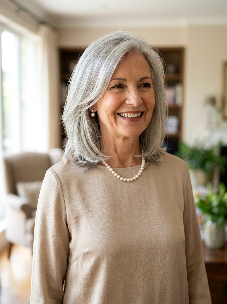 Silver Lob For Older Women - 20 silver lob haircut for women - 20 silver lob haircut for women