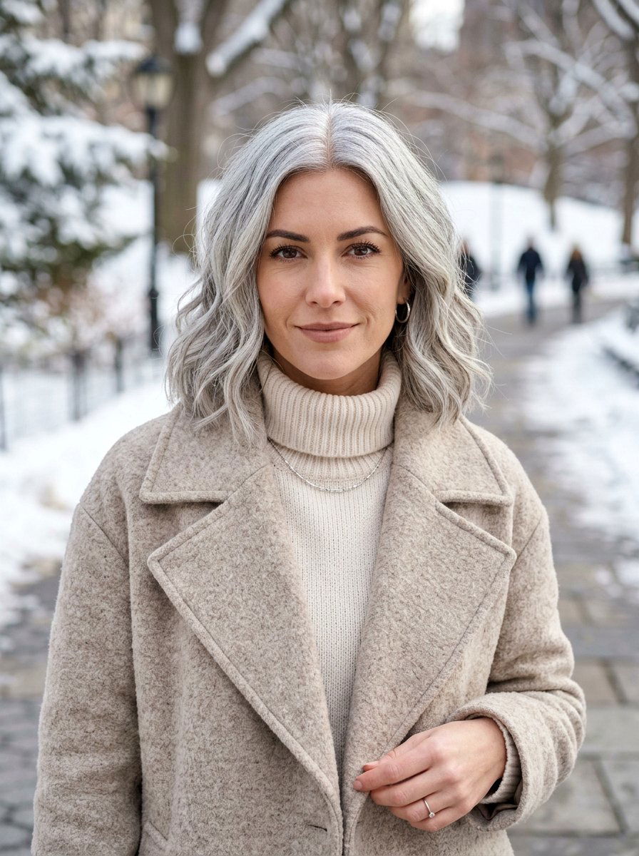Silver Lob Haircut - 20 classy silver hairstyle ideas - 20 classy silver hairstyle ideas