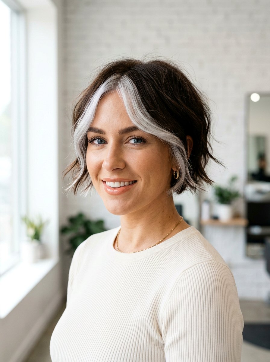 Silver Money Piece Micro Brunette Bob - 20 silver money piece for brunette bob - 20 silver money piece for brunette bob