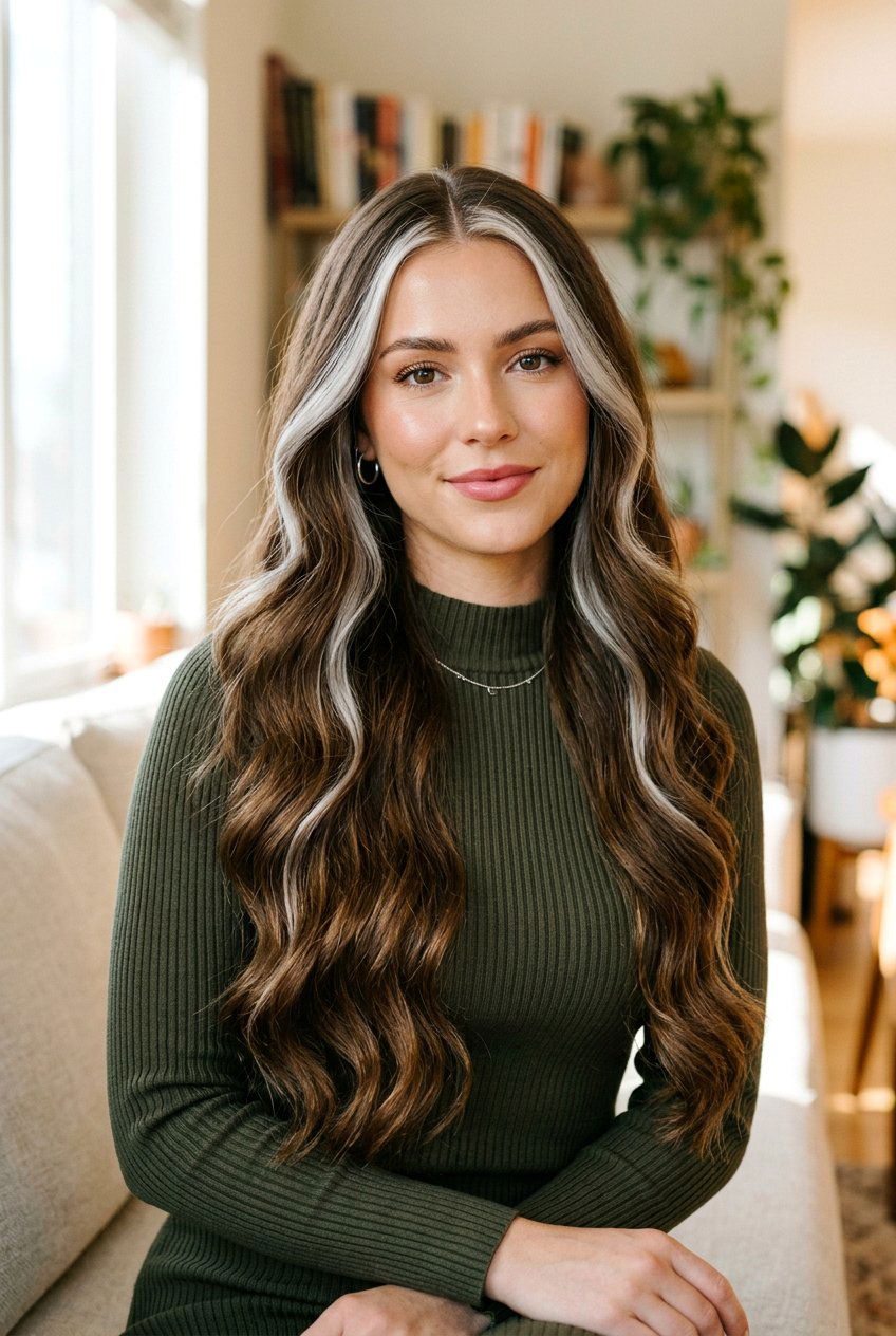 Silver Money Piece On Long Hair - 20 silver money piece hair - 20 silver money piece hair