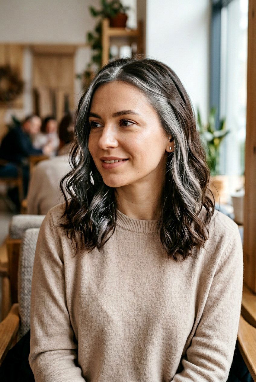 Silver Money Piece On Medium Length Hair - 20 silver money piece hair - 20 silver money piece hair