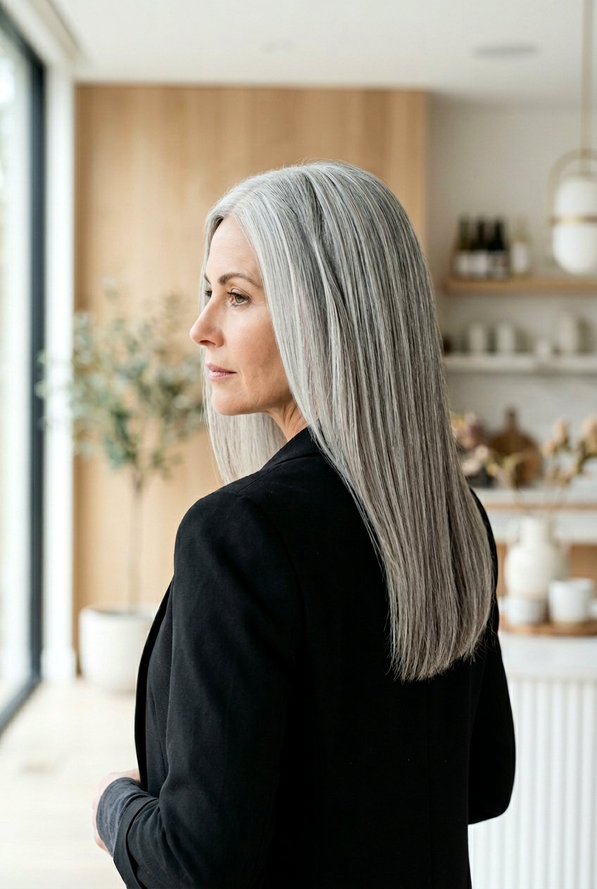 Silver Money Piece On Straight Hair - 20 silver money piece hair - 20 silver money piece hair