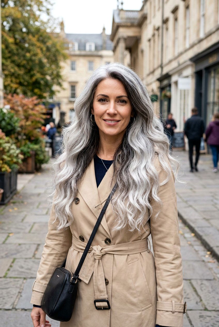 Silver Ombre Gray Hair - 20 elegant gray hair color ideas - 20 elegant gray hair color ideas