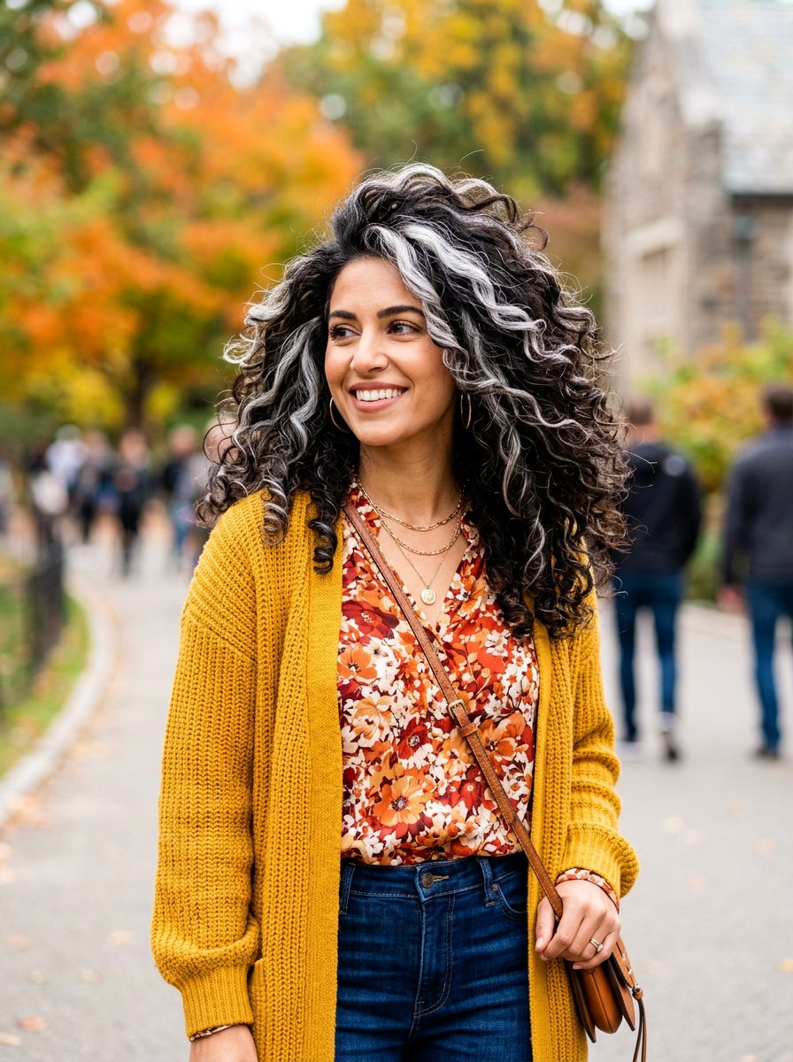 Silver Ribbon Highlights - 20 natural silver streaks blend - 20 natural silver streaks blend