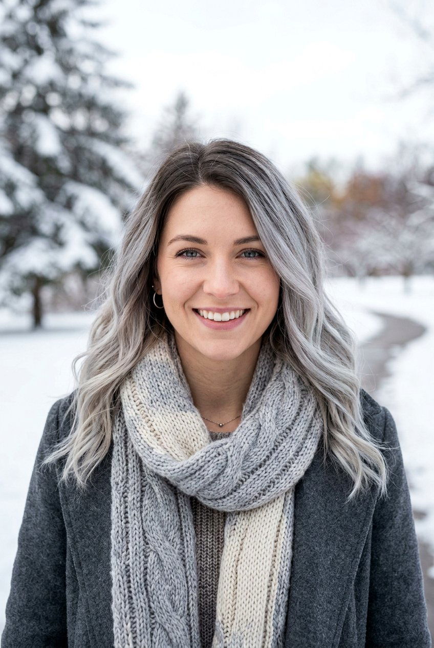 Silver Root Melt Blend - 20 natural looking gray blend hair color - 20 natural looking gray blend hair color