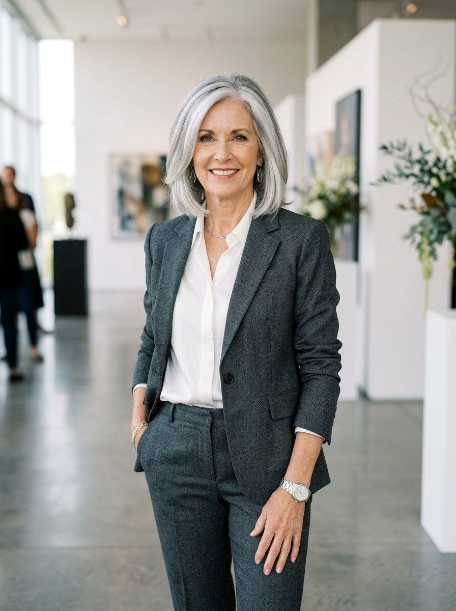 Silver Shadow Root - 20 silver highlights for women over 60 - 20 silver highlights for women over 60
