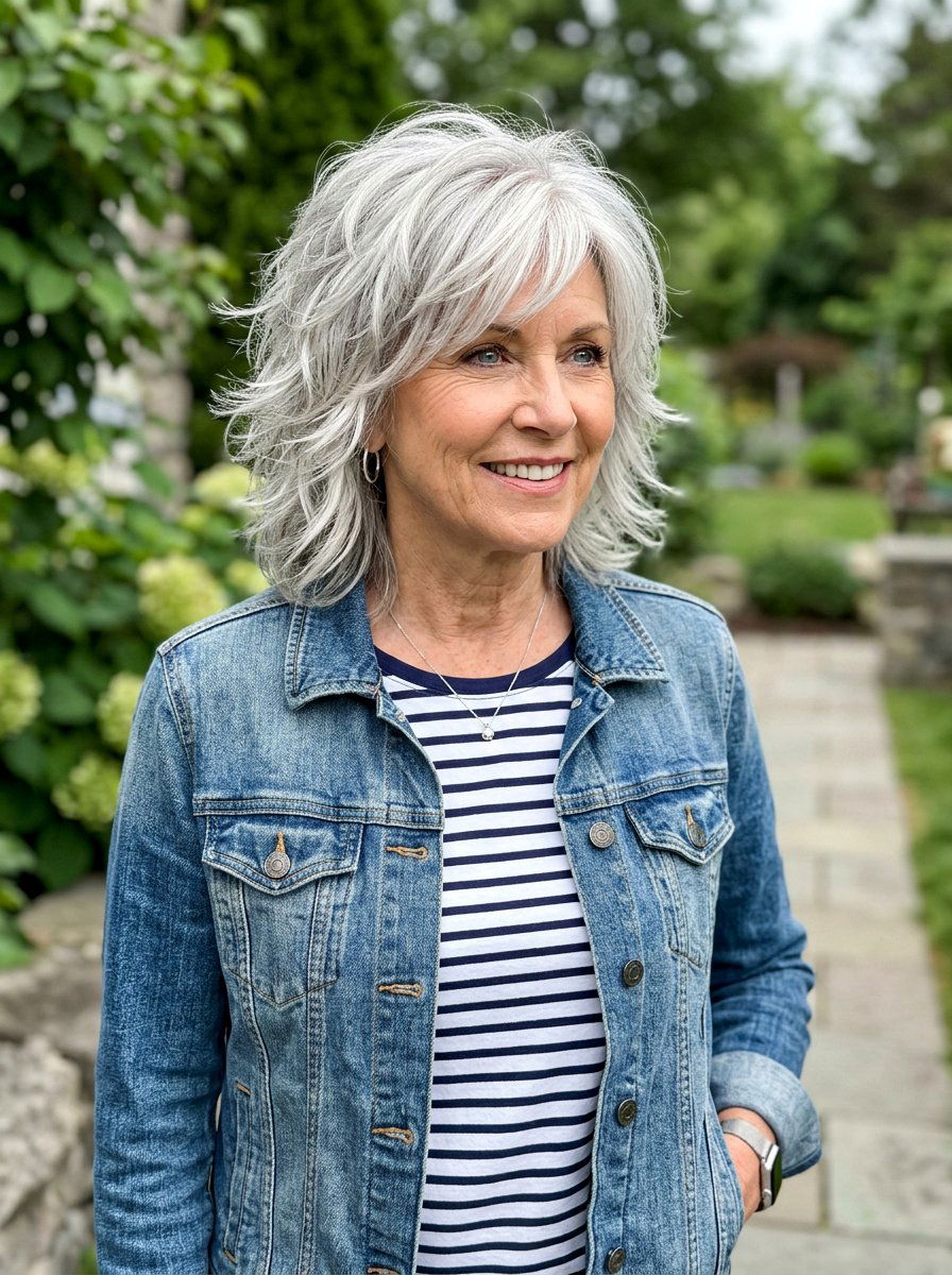 Silver Shag Haircut - 20 silver refresh for older women - 20 silver refresh for older women