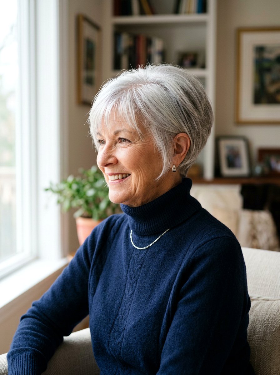 Silver Wedge Haircut - 20 silver refresh for older women - 20 silver refresh for older women