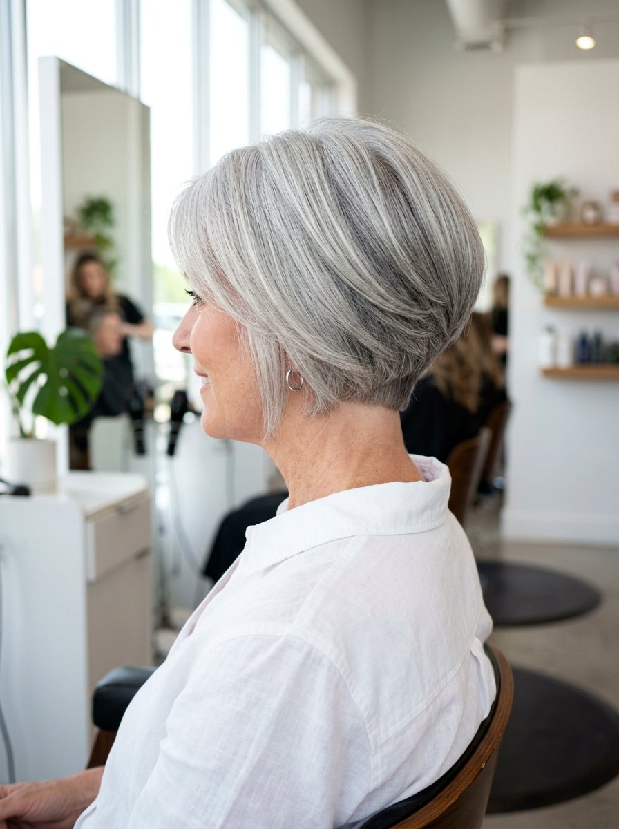 Silver Wedge Haircut - 20 classy silver hairstyle ideas - 20 classy silver hairstyle ideas