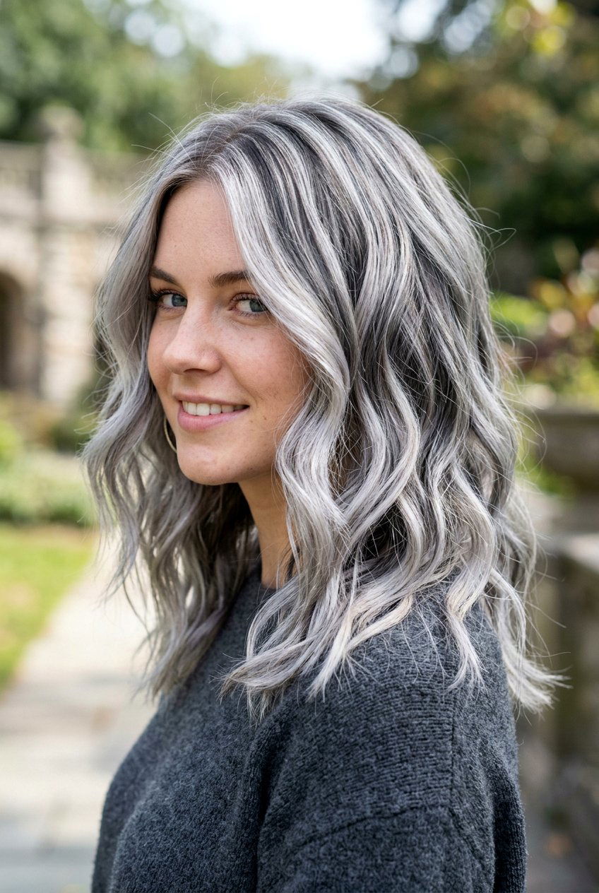 Silver blonde hair with charcoal lowlights - 20 blonde hair with lowlights - 20 blonde hair with lowlights