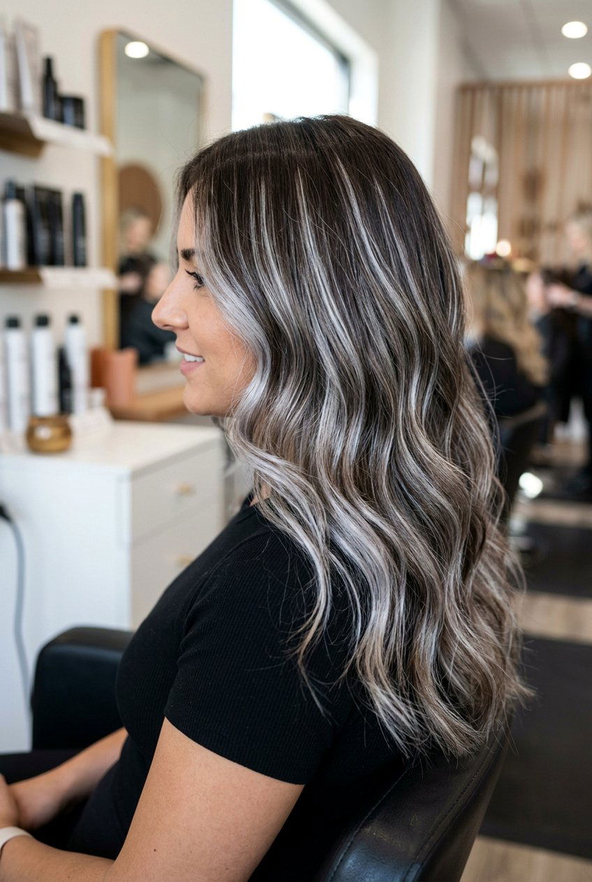 Silver blonde highlights on brown hair - 20 blonde highlights on brown hair - 20 blonde highlights on brown hair