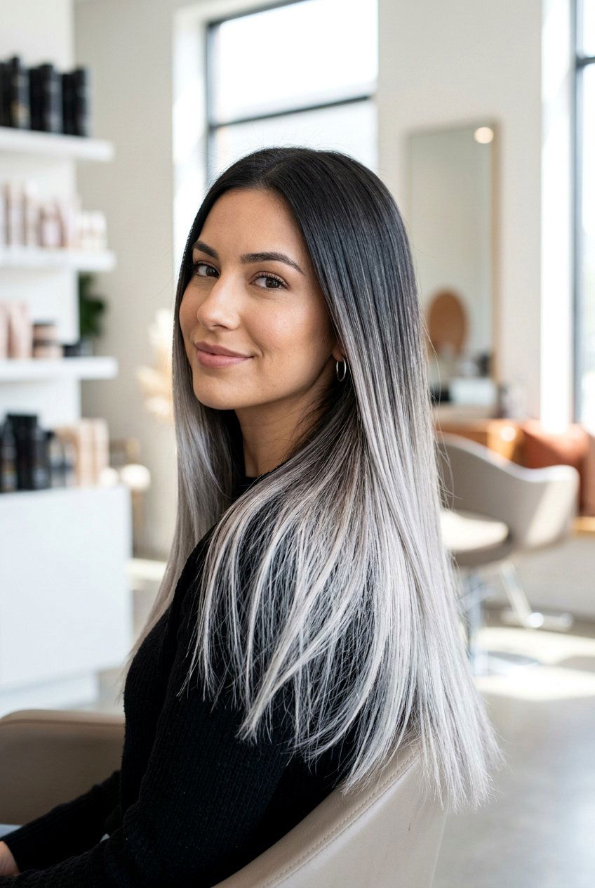 Silver blonde ombre black hair - 20 blonde ombre on dark hair - 20 blonde ombre on dark hair