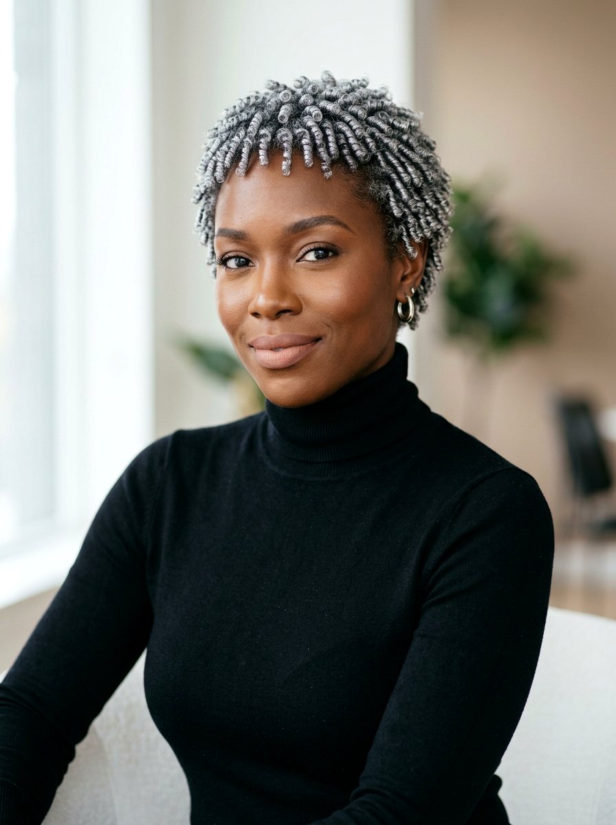 Silver finger coils twa - 20 twa hairstyles with finger coils - 20 twa hairstyles with finger coils