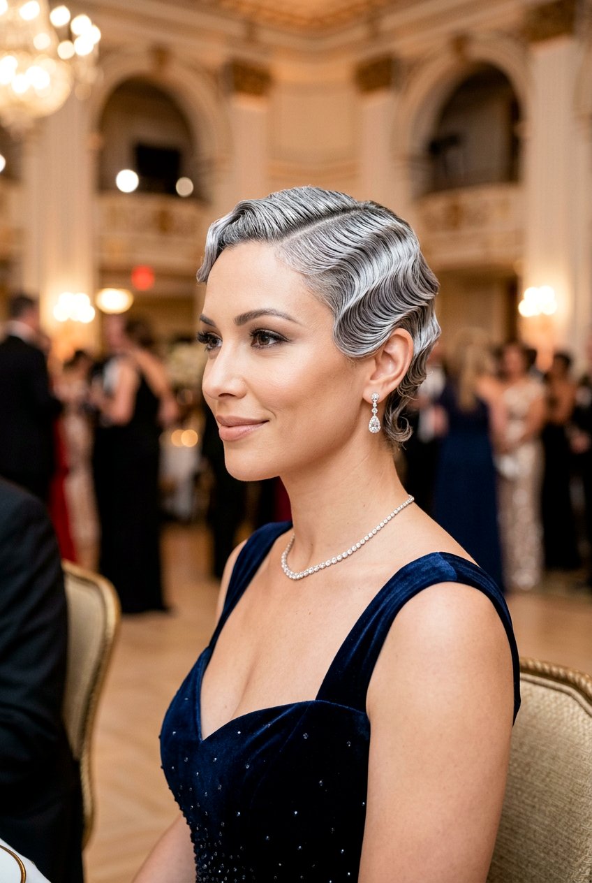 Silver finger waves - 20 gray natural hairstyles for black women - 20 gray natural hairstyles for black women