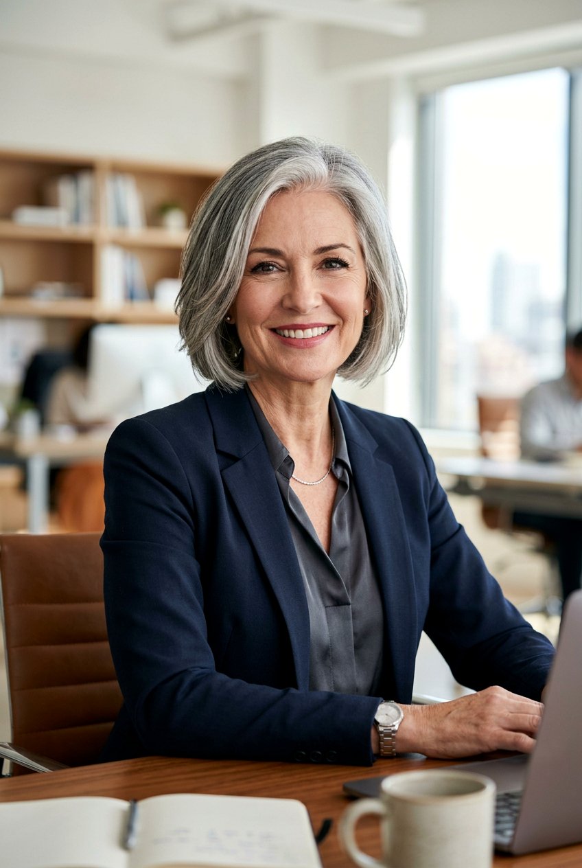 Silver salt and pepper bob - 20 elegant silver hairstyles for women - 20 elegant silver hairstyles for women