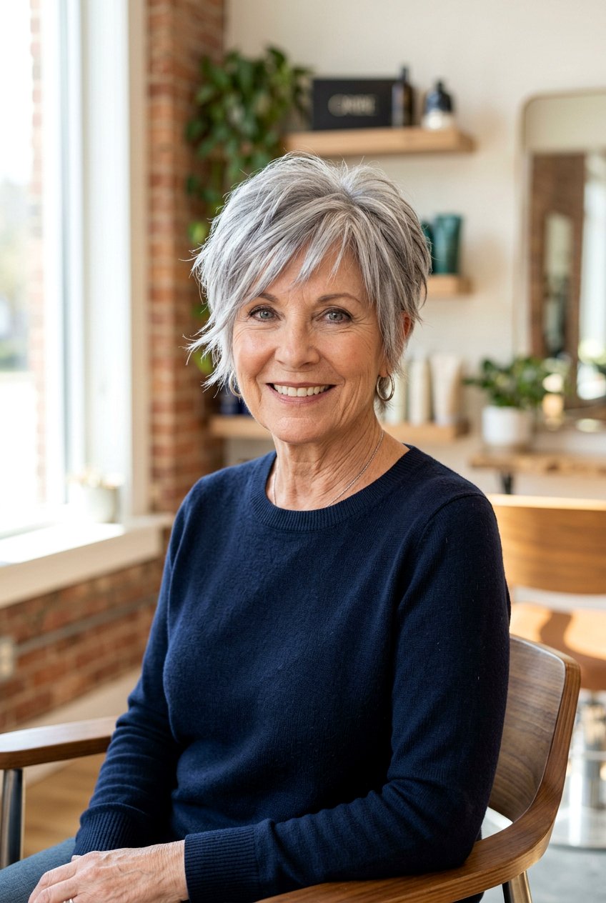 Silver shaggy pixie cut - 20 short shaggy pixie cut - 20 short shaggy pixie cut