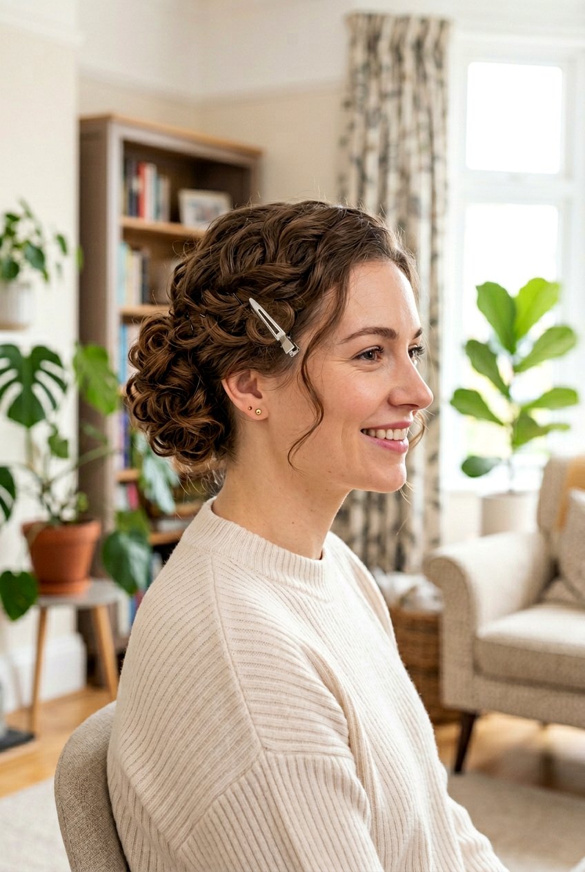 20 Elegant Pin Curl Updo Hairstyle Ideas for Special Events