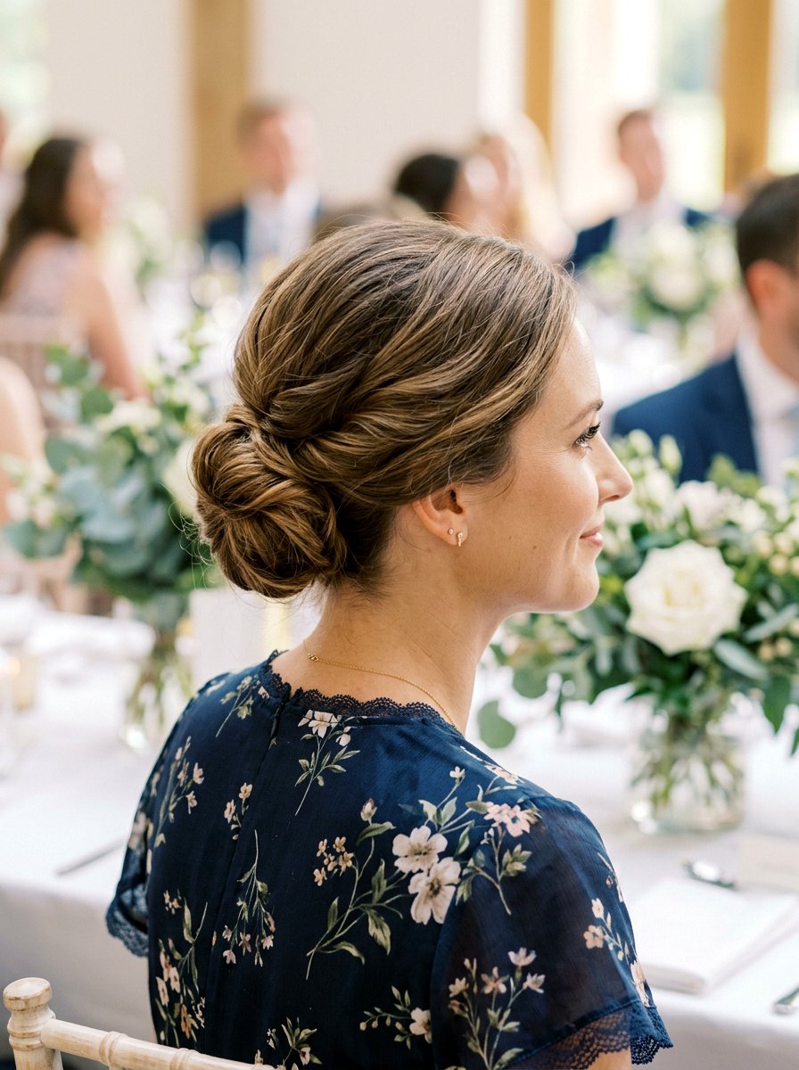 Simple Bun For Medium Hair Wedding Guest Updo - 20 simple wedding guest bun for medium hair - 20 simple wedding guest bun for medium hair