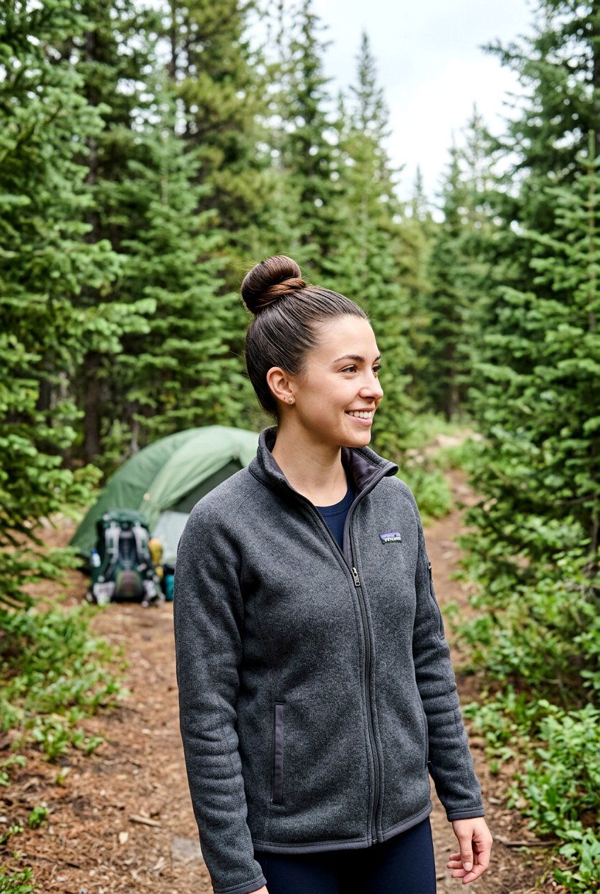 Simple Camping Top Knot - 20 camping hairstyles for women - 20 camping hairstyles for women