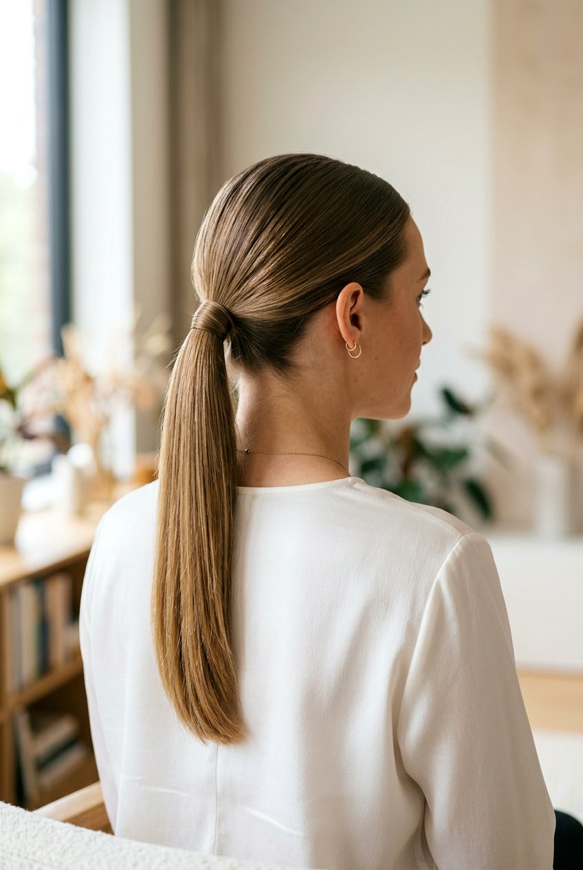 Simple Classic Ponytail For Engagement Photos - 20 engagement photo ponytail hairstyle - 20 engagement photo ponytail hairstyle