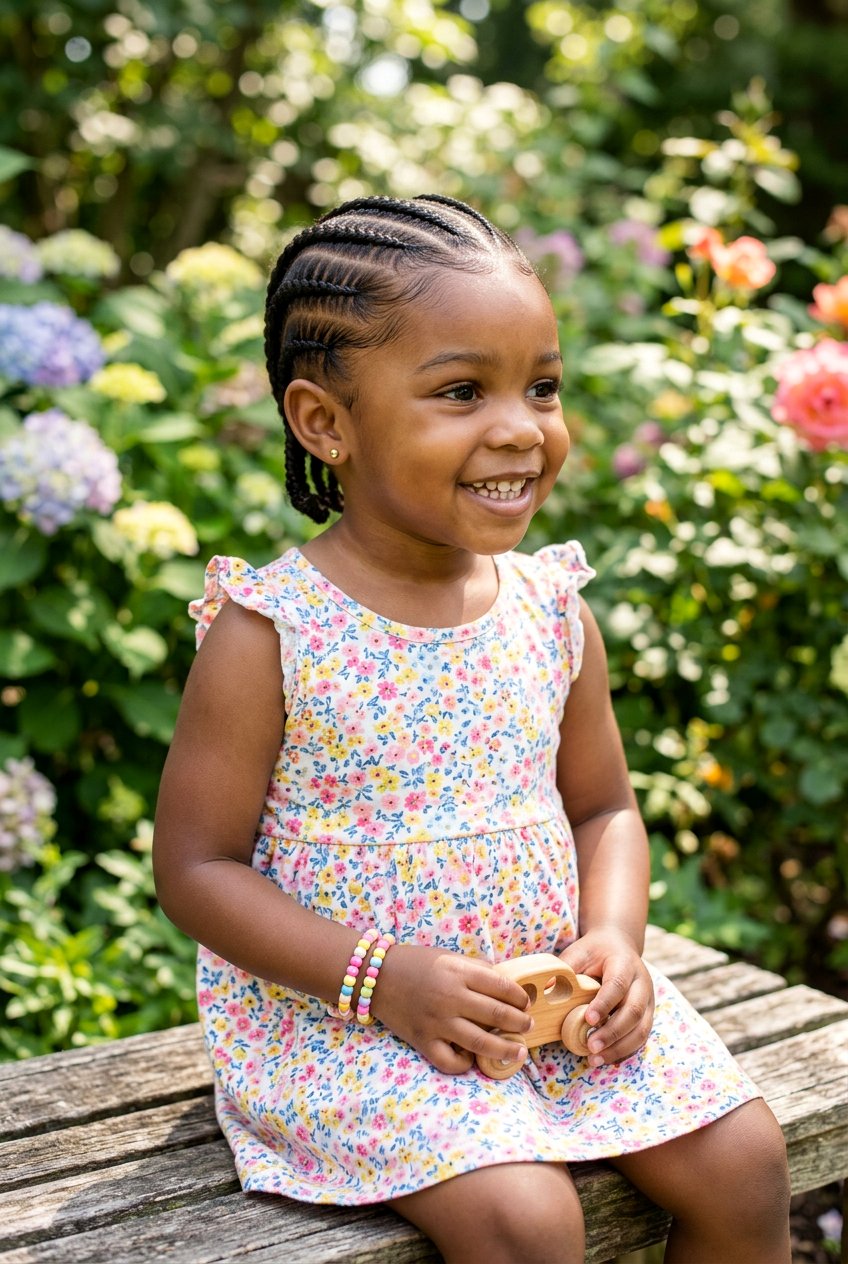 Simple Cornrows For Toddlers - 20 cute braid styles for toddlers - 20 cute braid styles for toddlers