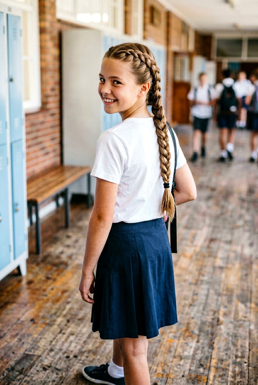 Simple Dutch Braid For School Girls - 20 simple school braid for girls - 20 simple school braid for girls