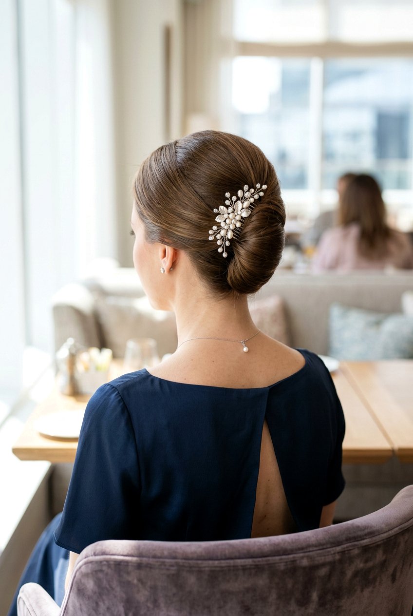 Simple French Twist Updo - 20 simple festive hairstyles - 20 simple festive hairstyles