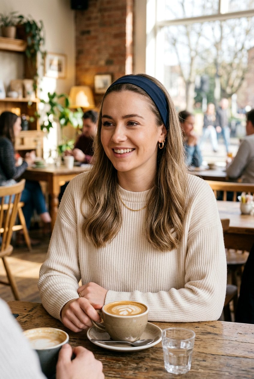 Simple Headband Coffee Date Hair - 20 coffee date hairstyles - 20 coffee date hairstyles