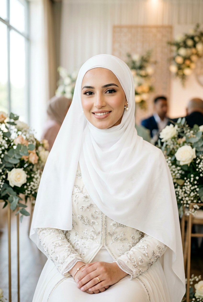 Simple Hijab Nikah Hairstyle Under Scarf - 20 simple nikah hairstyles - 20 simple nikah hairstyles