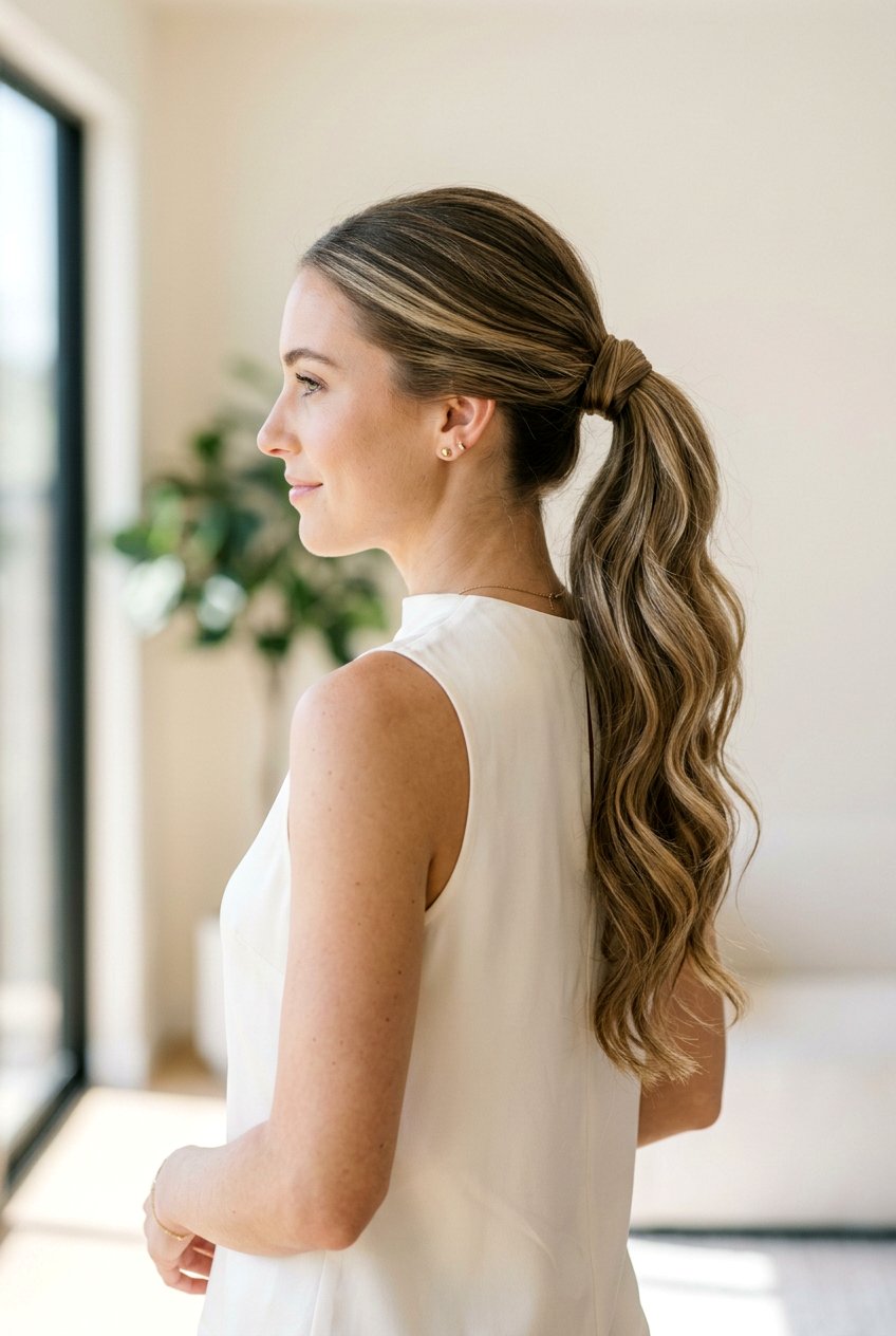Simple Long Party Ponytail - 20 party ponytail hairstyles - 20 party ponytail hairstyles