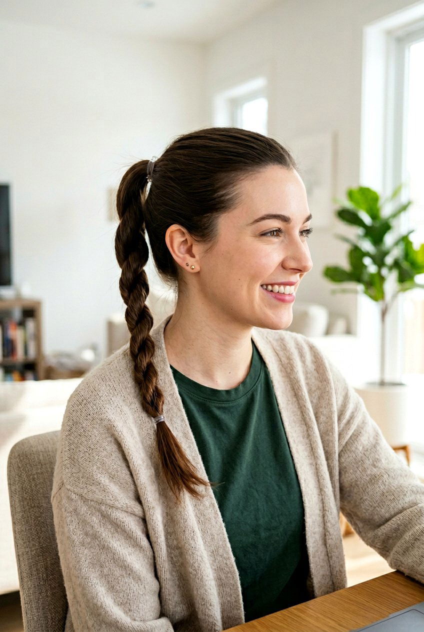 Simple Rope Braid Exam Hairstyle - 20 exam day hairstyles - 20 exam day hairstyles