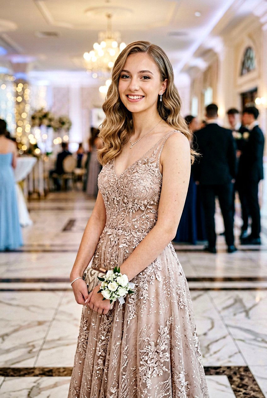 Simple Shimmer Waves - 20 prom hairstyle for shoulder length fine hair - 20 prom hairstyle for shoulder length fine hair