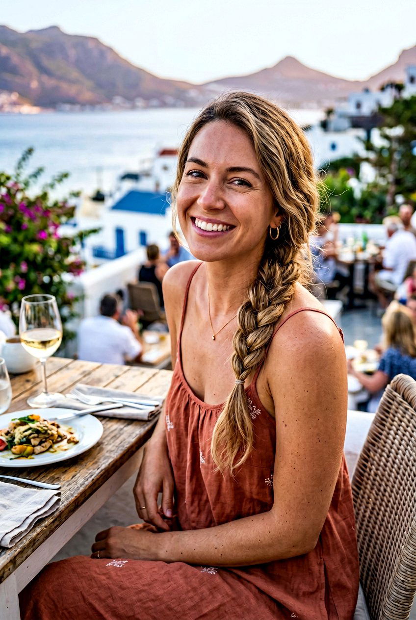 Simple Side Braid For Vacation Dinner - 20 vacation dinner hairstyles - 20 vacation dinner hairstyles