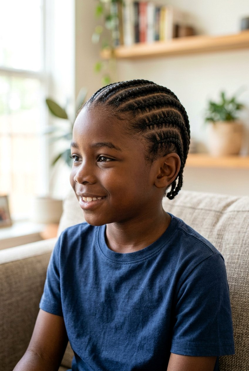 Simple Straight Back Cornrows For Boys - 20 cornrow styles for boys - 20 cornrow styles for boys