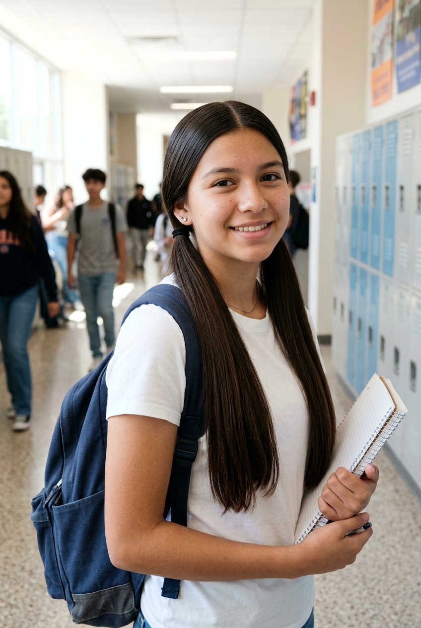 Simple Straight Low Pigtails For School - 20 school hairstyles for long straight hair - 20 school hairstyles for long straight hair