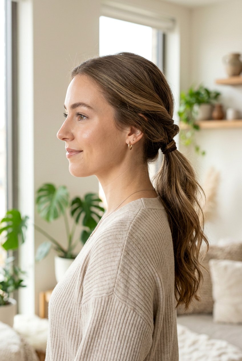 Simple Topsy Tail Clean Girl Ponytail - 20 clean girl ponytail hairstyle - 20 clean girl ponytail hairstyle