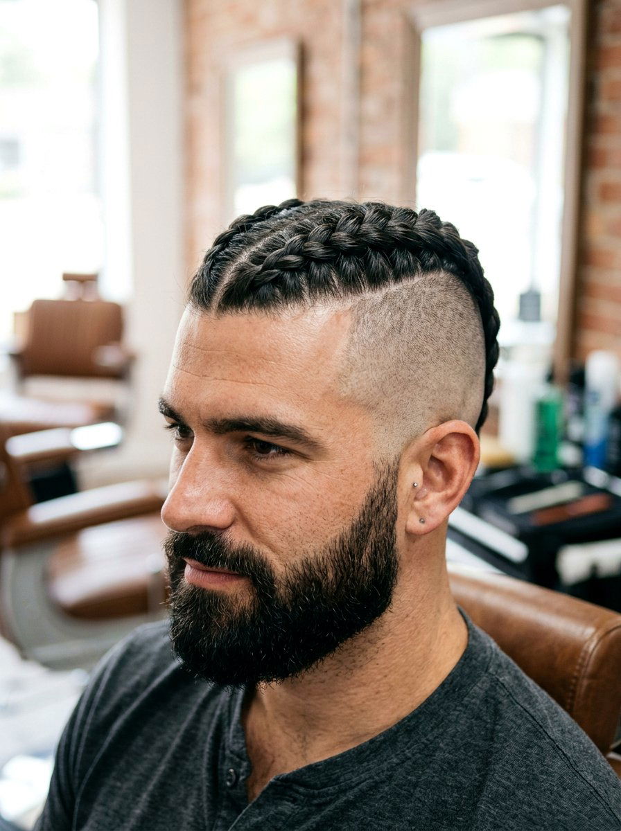 Single Dutch Braid Undercut - 20 viking undercut braid men - 20 viking undercut braid men