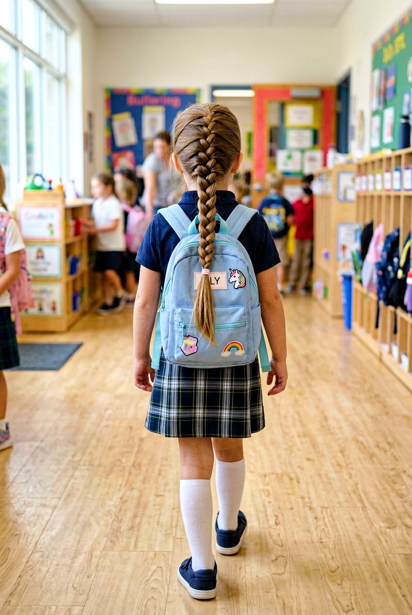 Single French Braid For Kindergarten - 20 kindergarten hairstyles for girls - 20 kindergarten hairstyles for girls