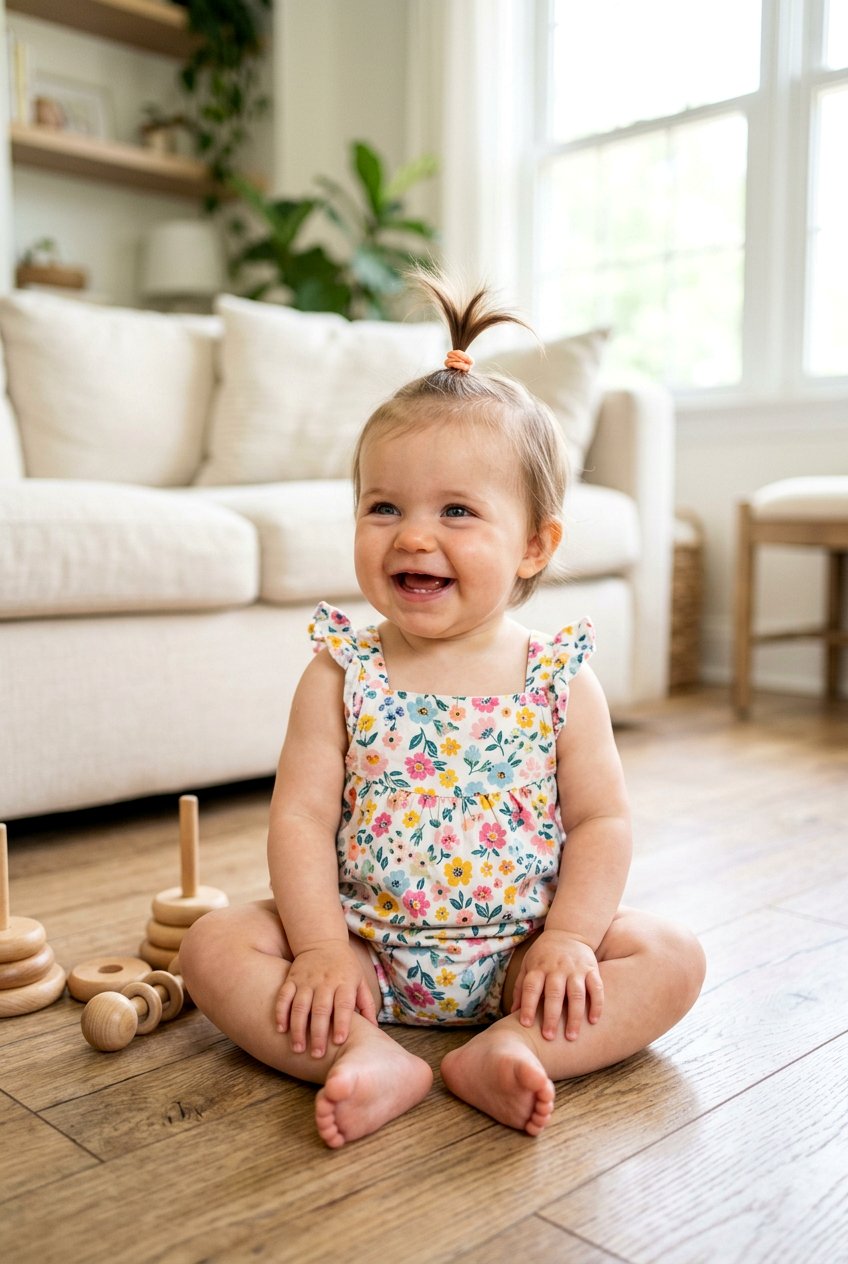 Single High Ponytail On Top - 20 first birthday hairstyles for girls - 20 first birthday hairstyles for girls