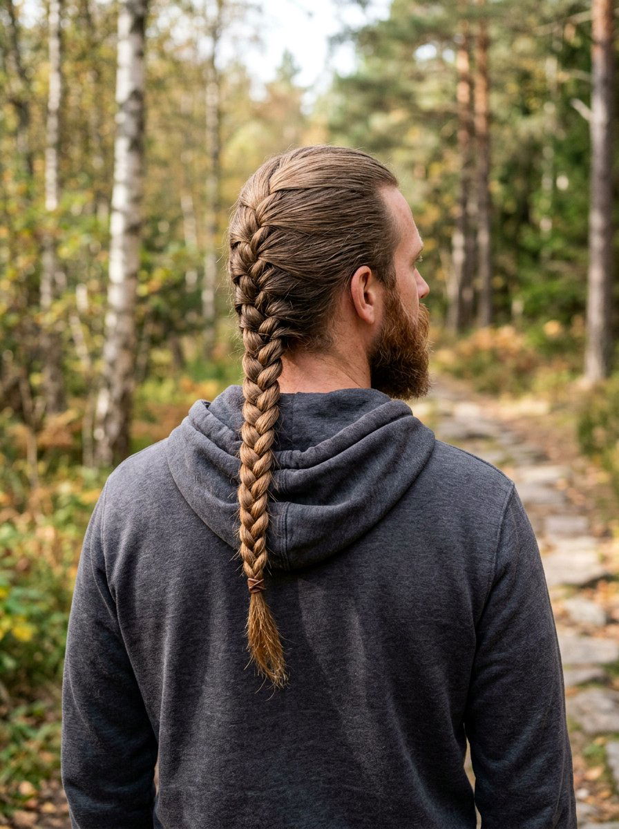Single Viking Braid Men - 20 viking braid hairstyles for men - 20 viking braid hairstyles for men