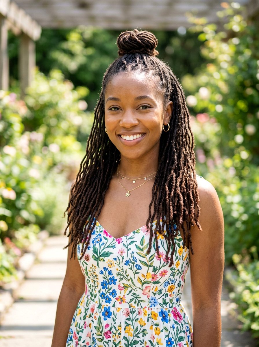 Sisterlocks Half Up Half Down - 20 sisterlocks hairstyle ideas - 20 sisterlocks hairstyle ideas